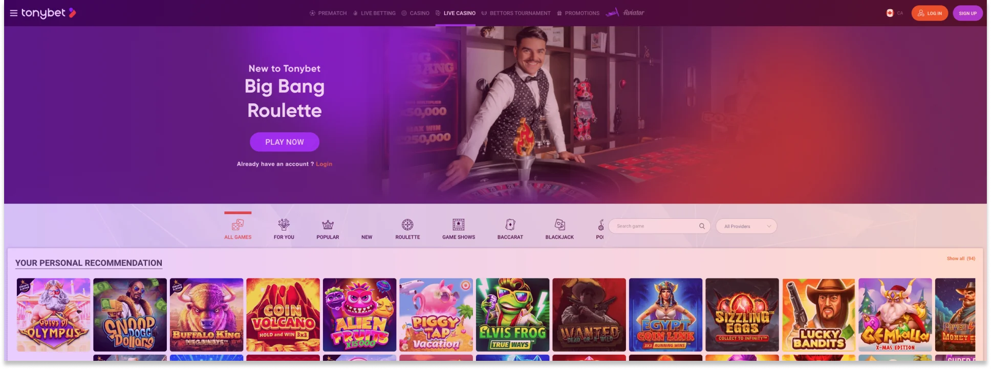 TonyBet Sportsbook TonyBet Sportsbook